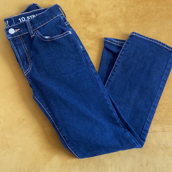 NWOT Boys Gap jeans, dark wash, size 10 straight - Picture 2 of 7
